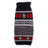 Chilly Dog Dog Sweater - Medium - Black Nordic Snowflake