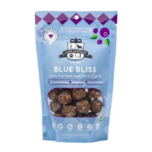 Lord Jameson Organic Dog Treats - Blue Bliss - 6oz Pouch