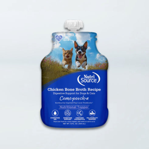 Nutrisource Come-Pooch-A Bone Broth for Dogs - Chicken - 12oz Pour Pouch