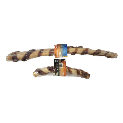 Advance Pet Product Water Buffalo Tail Wrapped Dog Treat - Large