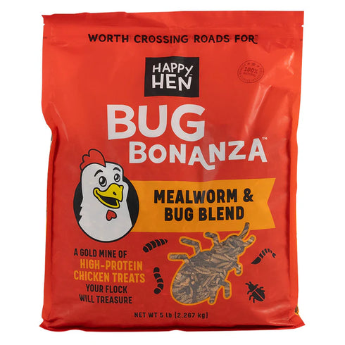 Happy Hen Bug Bonanza Chicken Treats - 5lb Bag
