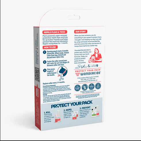 Wondercide Flea & Tick Cat Collar - Peppermint