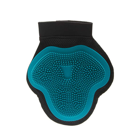 Messy Mutts Grooming Glove for Dog or Cats - Blue