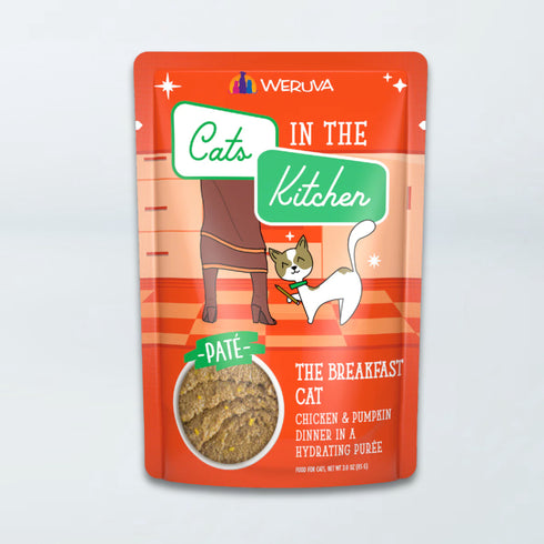 Weruva Cats in the Kitchen Pate Cat Food - The Breakfast Cat Chicken & Pumpkin - 3oz Pouch