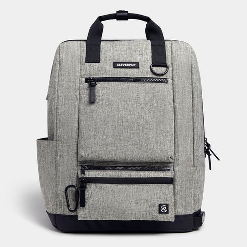 Cleverpup Porter Dog Gear Backpack - Heather Grey