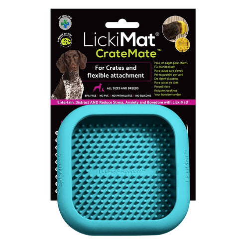 Klear Water Crate Mate Dog LickiMat - Turquoise