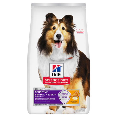 Hill's Science Diet Adult Sensitive Stomach & Skin Dry Dog Food - Chicken & Barley - 4lb Bag