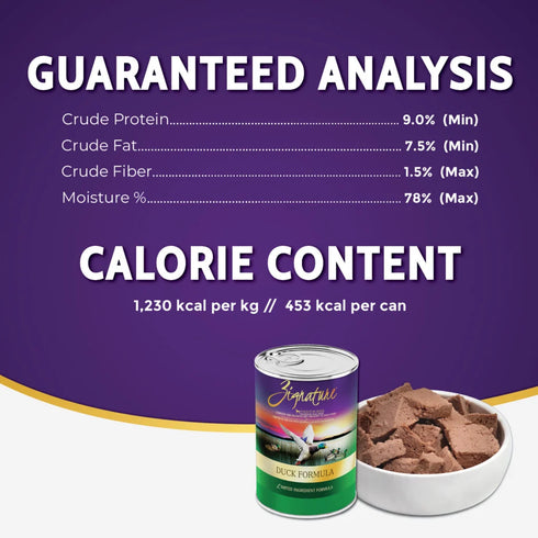 Zignature Wet Dog Food - Duck - 13oz Can