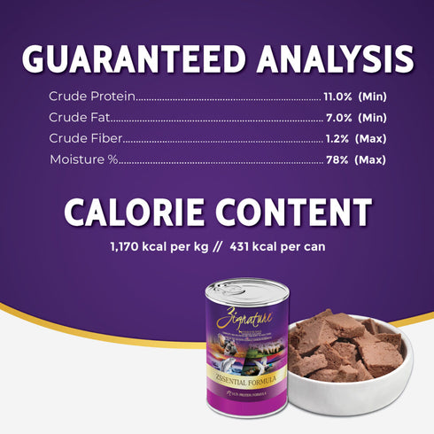 Zignature Wet Dog Food Zssentials - Multi-Protein - 13oz Can