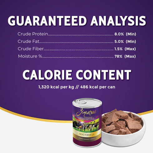Zignature Wet Dog Food - Goat - 13oz Can