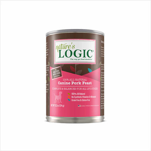 Nature's Logic Natural Wet Dog Food - Pork - 13.2oz Can