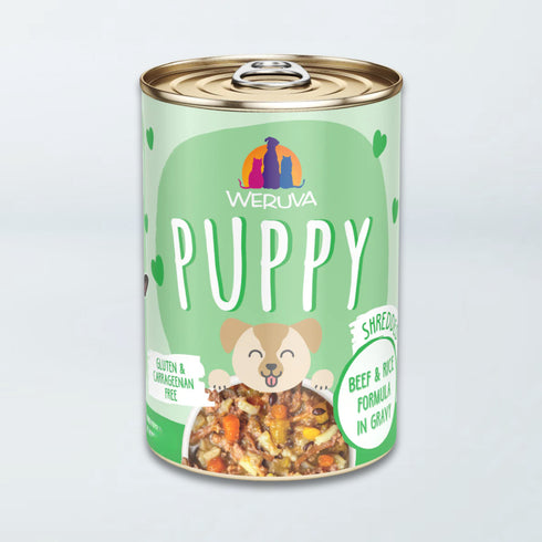 Weruva Puppy Wet Dog Food - Beef & Rice in Gravy - 14oz Can