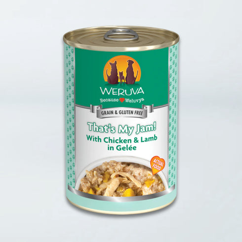 Weruva Classic Dog Wet Dog Food - That's My Jam! Chicken & Lamb in Gelee - 14oz Can