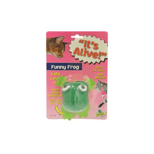 Amazing Pet It's Alive Funny Frog Cat Toy