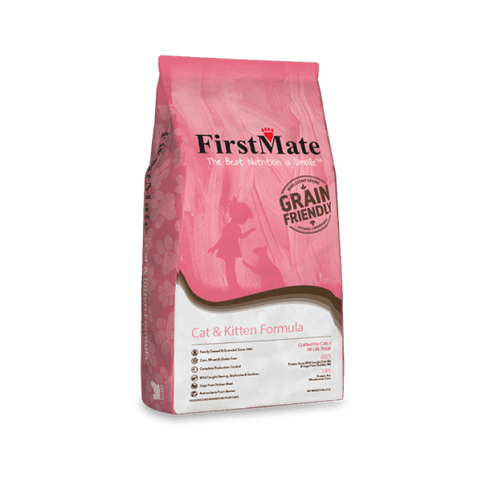 FirstMate Wholesome Grain Cat & Kitten Dry Cat Food - Chicken & Fish - 11lb Bag