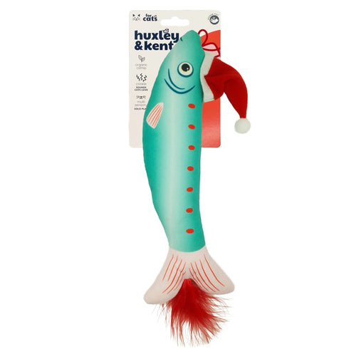 Huxley & Kent Merry Fishmas Sardine Kicker Cat Toy - Mint