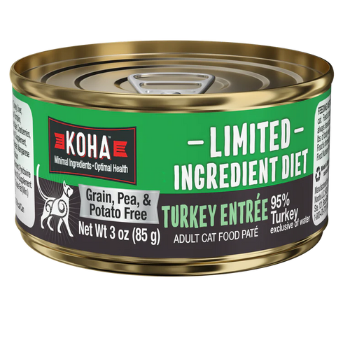 Koha Limited Ingredient Pate Wet Cat Food - Turkey - 3oz Can