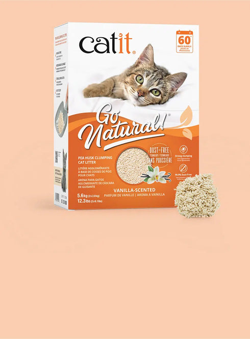 Catit Go Natural Pea Husk Vanilla Clumping Cat Litter