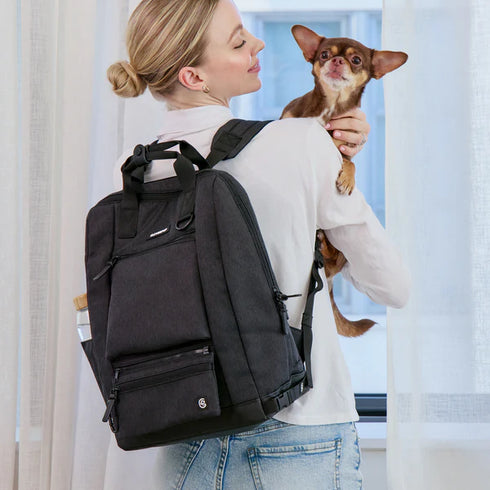 Cleverpup Porter Dog Gear Backpack - Graphite