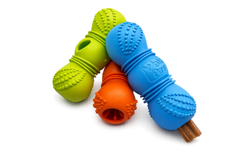 West Paw Flossr Dental Stick Dog Toy - Large - Granny Smith