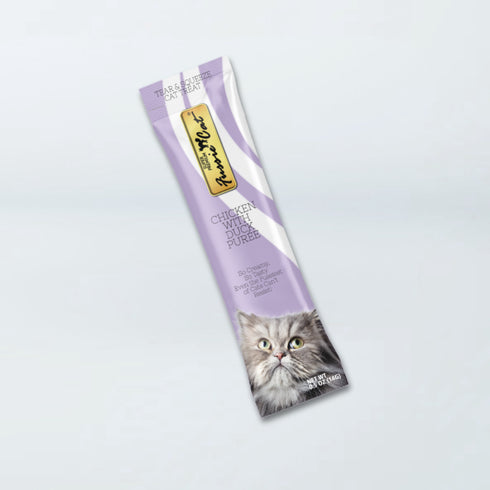 Fussie Cat Puree Lickable Cat Treats - Chicken & Duck - 4Pack