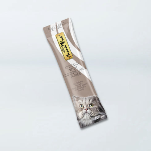 Fussie Cat Puree Lickable Cat Treats - Chicken with Chicken Liver - 4 Pack