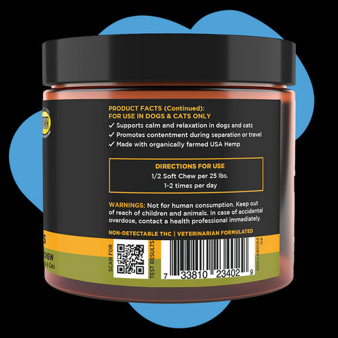 Super Snots Chill + Out Calming Hemp Dog Chews - 60 Count