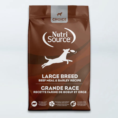 NutriSource Choice Large Breed Dry Dog Food - Beef Meal & Barley - 40lb Bag