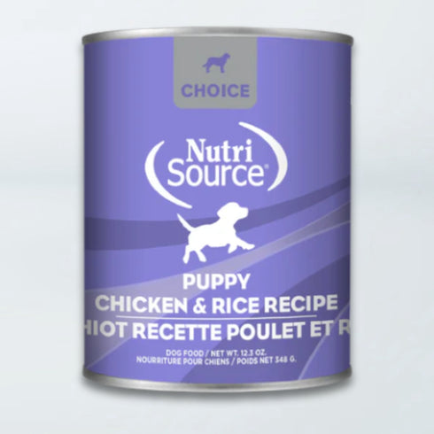 NutriSource Choice Puppy Wet Dog Food - Chicken & Rice - 12.3oz Can