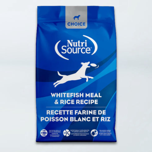 Nutrisource Choice Dry Dog Food - Whitefish Meal & Rice - 5lb Bag