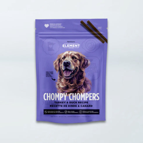 NutriSource Chompy Chompers Dog Treats - Turkey & Duck - 6oz Bag