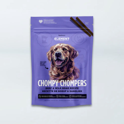 NutriSource Chompy Chompers Dog Treats - Beef & Wild Boar - 6oz Bag
