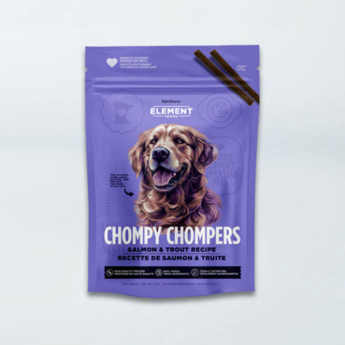 NutriSource Chompy Chompers Dog Treats - Salmon & Trout - 6oz Bag