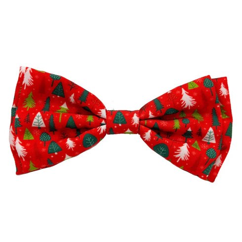 Huxley & Kent Pet Holiday Bow Tie - Large - Christmas Tree