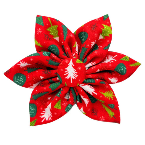 Huxley & Kent Holiday Pinwheel Pet Bow Tie - Small - Christmas Tree