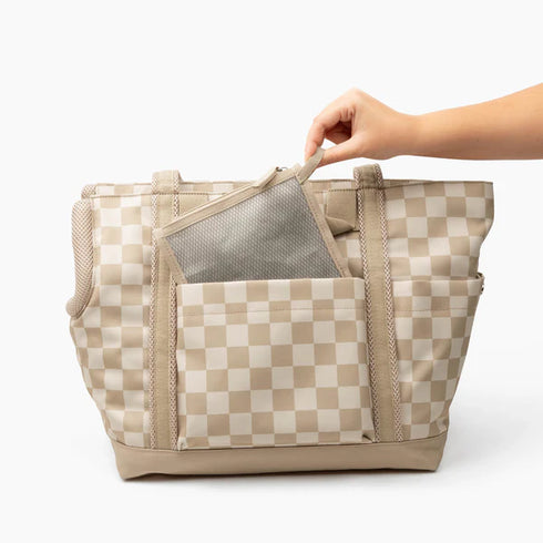 Cleverpup Transit Tote Dog Carrier - Medium - Checkered