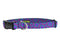 Cycle Dog Ecoweave Dog Collar - M - Blue/Purple Space Dots