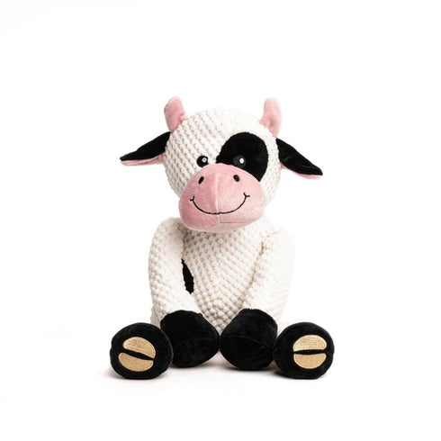 FabDog Floppy Dog Plush Cow Toy - Small