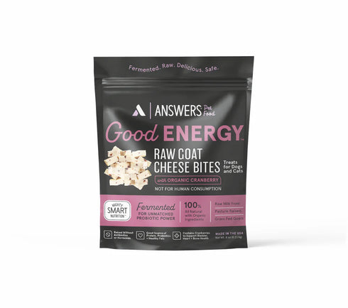 A+ Answers Raw Goat Cheese Bites Treats with Organic Cranberries