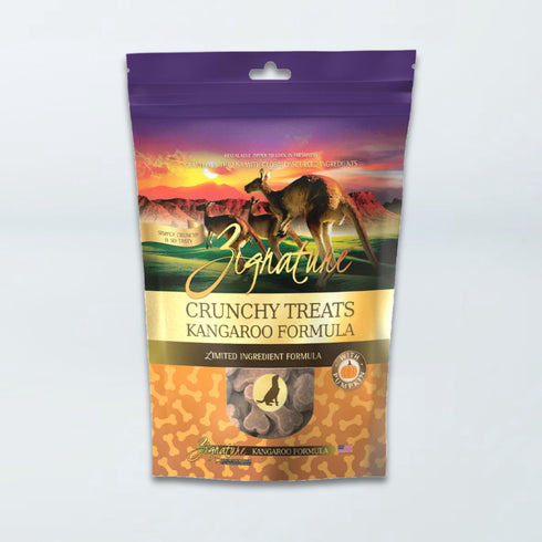 Zignature Ziggy Bars Dog Treats - Kangaroo - 12oz Pouch