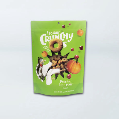 Fromm Crunchy O's Pumpkin Kran POW Dog Treats - Turkey & Pumpkin - 6oz Bag