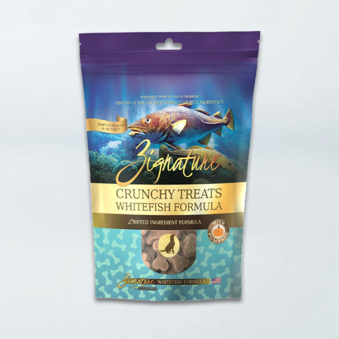 Zignature Ziggy Bars Dog Treats - Whitefish - 12oz Pouch