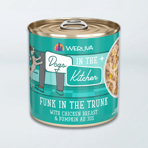Weruva Dogs In The Kitchen Wet Dog Food - Funk in the Trunk Chicken & Pumpkin In Au Jus - 10oz Can