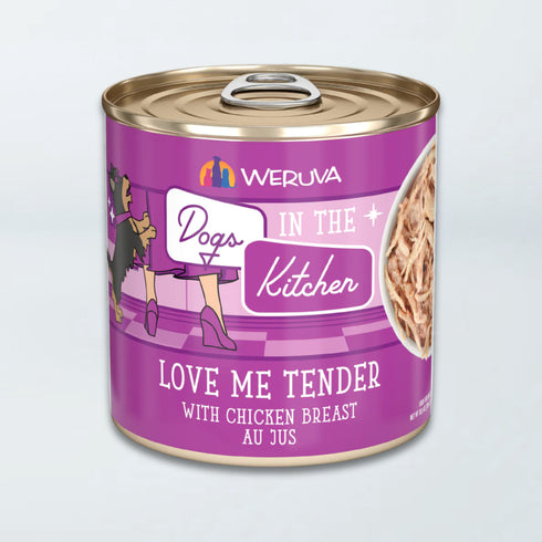 Weruva Dogs In the Kitchen Wet Dog Food - Love Me Tender Chicken In Au Jus - 10oz Can