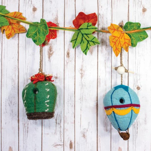 Gold Crest Barrel Cactus Bird House