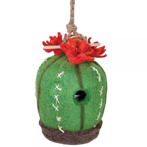 Gold Crest Barrel Cactus Bird House