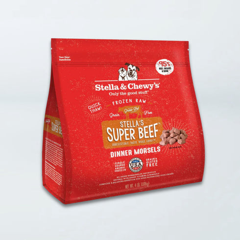 Stella & Chewy's Frozen Raw Dinner Morsels Dog Food - Stella's Super Beef - 4lb Bag