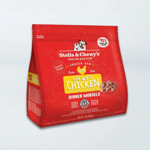 Stella & Chewy's Frozen Raw Dinner Morsels Dog Food - Chewy's Chicken - 4lb Bag