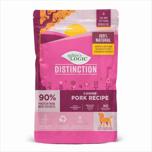 Nature's Logic Distinction Dry Dog Food - Pork Recipe - 12lb Bag