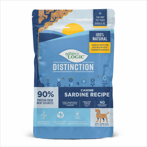 Nature's Logic Distinction Dry Dog Food - Sardine Recipe - 4.4lb Bag